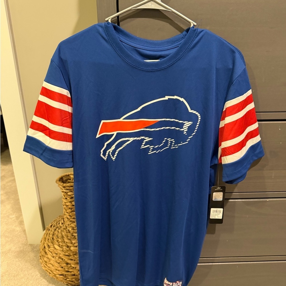 Buffalo Bills T-Shirt with Red and White Stripes